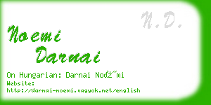 noemi darnai business card